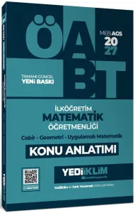 Yediiklim Yayınları 2027 MEB AGS ÖABT İlköğretim Matematik Öğretmenliği Cebir Geometri Uygulamalı Matematik Konu Anlatımı