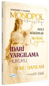 Monopol Yayınları 2026 Adli Hakimlik İdari Yargılama Hukuku Soru Bankası Çözümlü