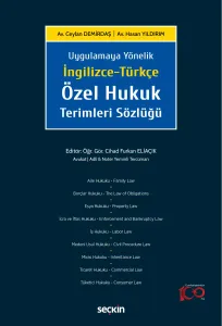 İngilizce –Türkçe Özel Hukuk Terimleri Sözlüğü