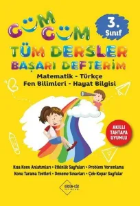 Düşün-Çöz Yayınları 3. Sınıf Güm Güm Tüm Dersler Başarı Defterim ;Matematik-Türkçe-Fen Bilimleri-Hayat Bilgisi