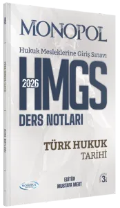 Monopol Yayınları 2026 HMGS Türk Hukuk Tarihi Ders Notları
