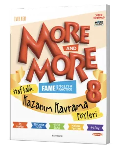 8. SINIF MORE & MORE HAFTALIK KAZANIM KAVRAMA FÖYLERİ (40 FÖY)