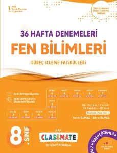 OKYANUS 8. SINIF CLASSMATE 36 HAFTA DENEMELERİ FEN BİLİMLERİ