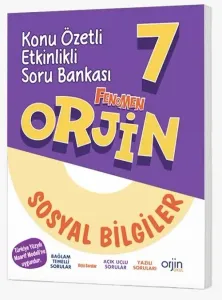 Orjin Okul Yayınları 7. Sınıf Sosyal Bilgiler Orjin Maarif Modeli Konu Özetli Etkinlikli Soru Bankası