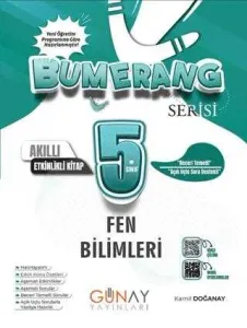 Günay 5. Sınıf Bumerang Fen Bilimleri Etkinlikli Akıllı Defter Kitap