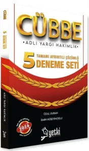 Yetki Yayınları 2026 Adli Yargı Hakimlik CÜBBE 5 Deneme Çözümlü