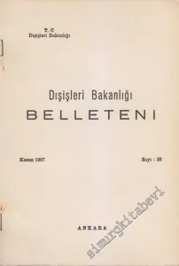 Dış İşleri Bakanlığı Belleteni - 38      Kasım