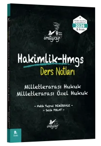 İMTİYAZ 2026 HMGS Hakimlik Milletlerarası Hukuk- Milletlerarası Özel Hukuk Ders Notları