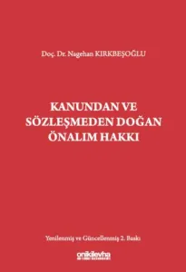 Kanundan ve Sözleşmeden Doğan Önalım Hakkı
