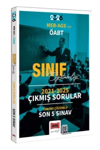 Yargı Yayınları 2026 MEB -AGS İçin ÖABT Sınıf Öğretmenliği 2021-2025 Tamamı Çözümlü Son 5 Sınav Çıkmış Sorular