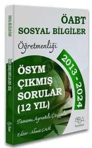 CBA Yayınları 2025 ÖABT MEB-AGS Sosyal Bilgiler Öğretmenliği Çıkmış Sorular Son 12 Yıl Çözümlü