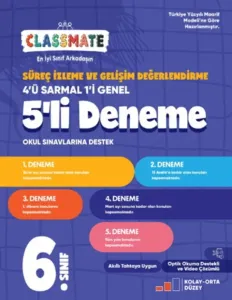 Okyanus Yayınları 6. Sınıf Classmate Süreç İzleme Ve Gelişim Değerlendirme 5'li Deneme