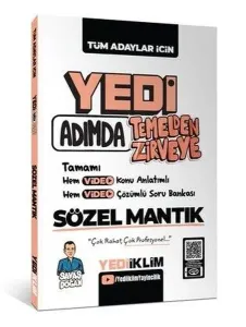 Yedi Adımda Temelden Zirveye Sözel Mantık Video Konu Anlatımlı Video Çözümlü Soru Bankası
