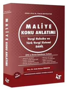 4T Yayınları Maliye Konu Anlatımı