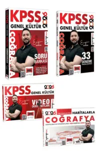 Yargı Yayınları 2026 KPSS Coğrafya Haritalarla Video Ders Notları Soru Bankası 33 Deneme 4'lü Set