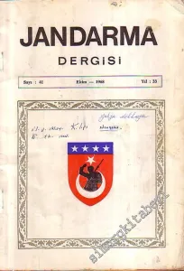 Jandarma Dergisi  - Sayı: 41, Yıl: 33, Ekim 1968