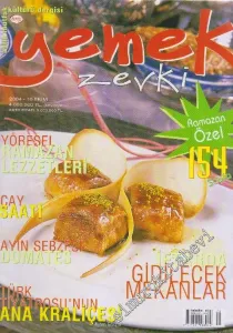 Yemek Zevki Aylık Mutfak Kültürü Dergisi -       Ekim 2004