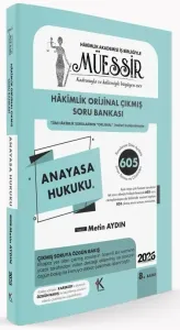 MÜESSİR 2026 Hakimlik Anayasa Hukuku Orijinal Çıkmış Soru Bankası Çözümlü