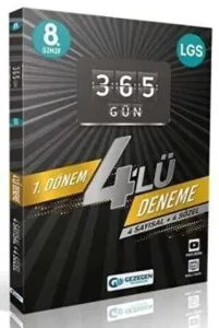 Gezegen 8. Sınıf LGS 1. Dönem 365 Gün 4 Çözümlü Deneme