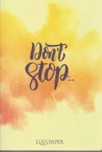 Elas Paper Not Defteri-Dont Stop