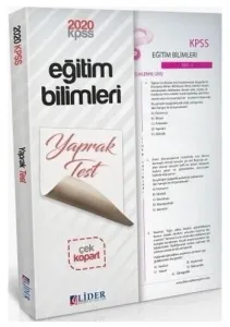 Lider 2020 KPSS Eğitim Bilimleri Çek Kopart Yaprak Test-YENİ