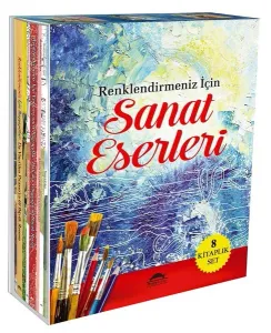 Renklendirmeniz İçin Sanat Eserleri (8 Kitap Set)