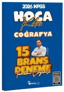 Hoca Kafası Yayınları 2026 KPSS Coğrafya 15 Deneme Çözümlü