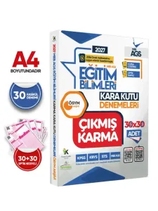 İnformal Yayınları 2027 MEB AGS Ocak Müfredatı Eğitim Bilimleri ÖSYM Çıkmış Karma Kara Kutu 30x30 Deneme Paketi Çözümlü