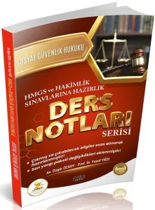 Savaş Yayınları 2026 HUKAL HMGS-HAKİMLİK Sosyal Güvenlik Hukuku Ders Notları