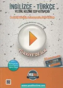 İngilizce Türkçe Yesdil Kelime Cep Kitapçığı - ( 30 Gün Online Eğitim Paketi Hediyesiyle )