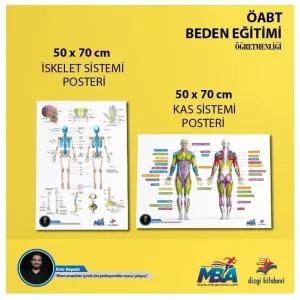 Dizgi Kitap Yayınları ÖABT Beden Eğitimi Öğretmenliği İskelet Sistemi ve Kas Sistemi 2'li Poster