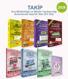 Takip İcra Müdürlüğü ve Müdür Yardımcılığı Sınavlarına Hazırlık Seti (8'li Set) -2026