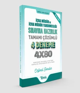 İcra Müdürlüğü ve İcra Müdür Yardımcılığı Sınavına Hazırlık Tamamı Çözümlü 4 Deneme