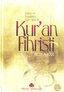 Kur'an Fihristi; Kelime ve Konularına Göre Alfabetik