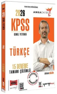 Yargı Yayınları Anka Ekibi 2026 KPSS Genel Yetenek Türkçe Tamamı Çözümlü 15 Deneme