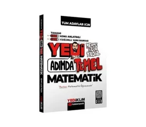 Yediiklim Yayınları KPSS-ALES-DGS Yedi Adımda Temel Matematik Video Konu Anlatımlı Video Çözümlü Soru Bankası