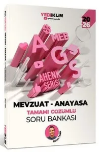 Yediiklim Yayınları 2026 MEB AGS Ahenk Serisi Mevzuat Anayasa Tamamı Çözümlü Soru Bankası