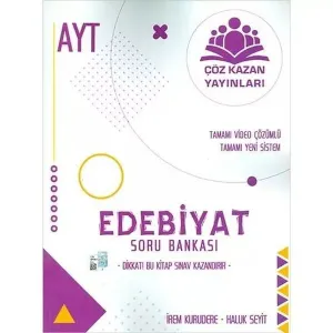 Çöz Kazan Yayınları AYT Edebiyat Soru Bankası Çöz Kazan