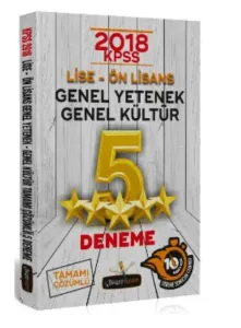 Beyaz Kalem KPSS Lise Ön Lisans Genel Yetenek Genel Kültür Tamamı Çözümlü 5 Deneme 2018