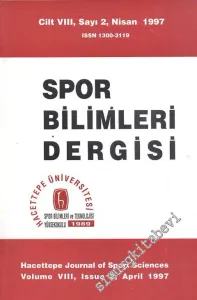 Spor Bilimleri Dergisi - Cilt: 8, Sayı: 2, Nisan 1997