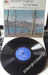 33 LP PLAK VINYL: Brahms, Philharmonia Orchestra Conducted by Guido Cantelli, Brahms, Symphony No. 1 In C Minor, Op. 68 -