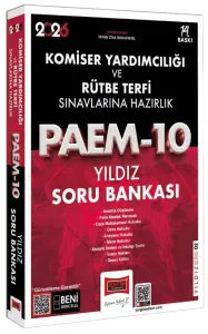 Yargı Yayınları 2026 PAEM Komiser Yardımcılığı ve Rütbe Terfi Sınavlarına Hazırlık Yıldız Soru Bankası