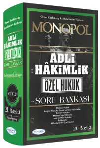 Monopol Yayınları 2025 Adli Hakimlik Özel Hukuk Soru Bankası