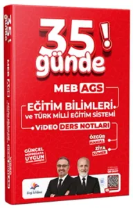 Dizgi Kitap Yayınları 2027 MEB AGS 35 Günde Eğitim Bilimleri ve Türk Milli Eğitim Sistemi Video Ders Notları