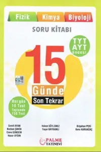 Palme Yayınları TYT AYT Öncesi 15 Günde Son Tekrar Soru Kitabı