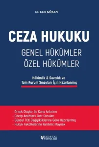Ceza Hukuku Genel Hükümler Özel Hükümler
