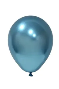 BALONEVİ 18" KROM BALON MAVİ 10 LU