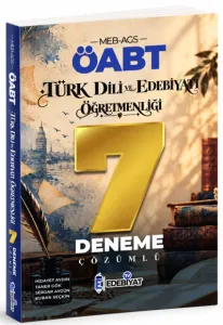 Edebiyat TV ÖABT MEB-AGS Türk Dili ve Edebiyatı Öğretmenliği 7 Deneme Çözümlü