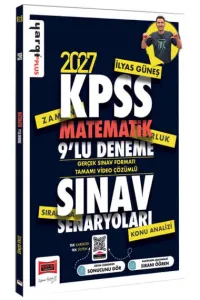 Yargı Yayınları 2027 KPSS Matematik Sınav Senaryoları Tamamı Video Çözümlü 9 Deneme