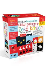 0-24 Ay Bebekler İçin Dikkat Geliştirme-Zeka Kartları Oyun Ve Eğitim Seti